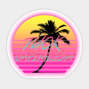 Anti-Capitalism Vaporwave (Streamster)| Anarchism| Communism| Anarchy| Karl Marx| Peter Kropotkin Sticker